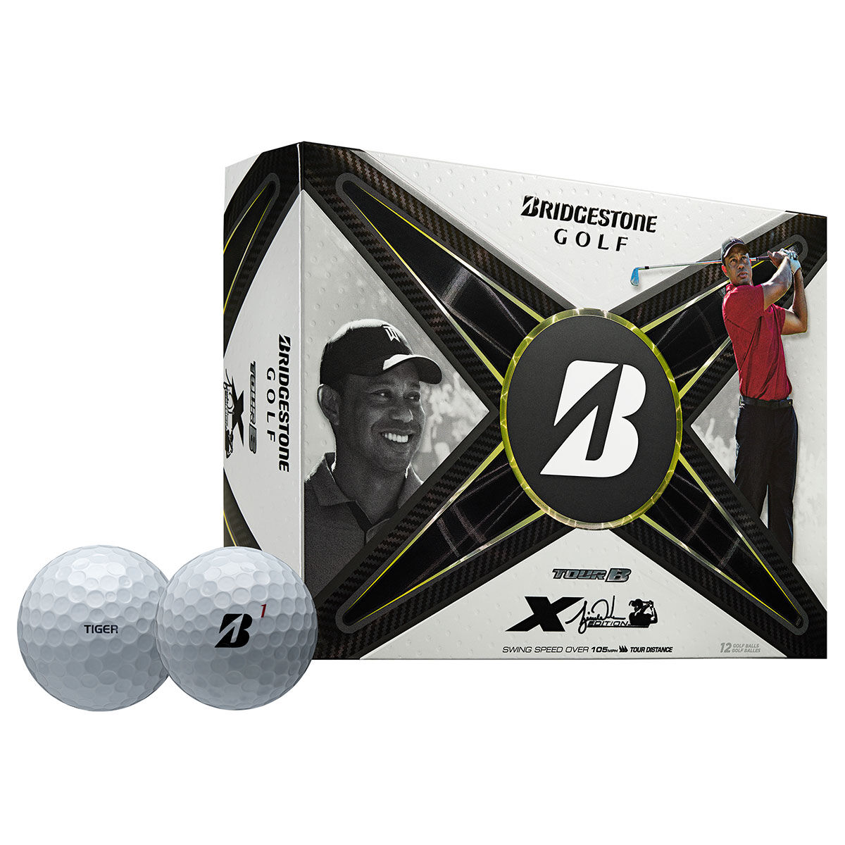 Bridgestone Tour BX TW Edition 12 Golf Ball Pack, Mens, White | American Golf von Bridgestone Golf