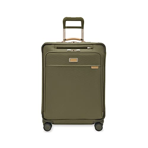 Briggs & Riley Baseline Spinner, Oliv/Blatt für Mich (Leaf It to Me), 21-inch Global Carry-On, Baseline Spinner von Briggs & Riley