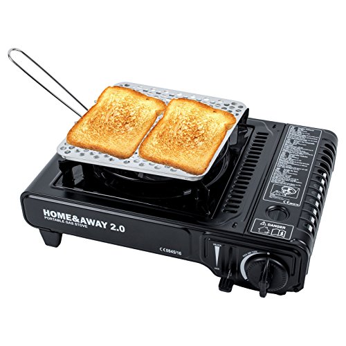 Brigth Spark® Camping Toaster, Edelstahl, faltbar 20x20cm 200g von Bright Spark