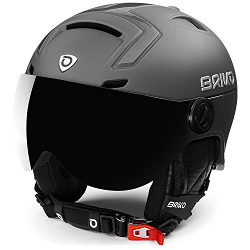 Briko (ZIOIO) Stromboli 1V, Helmets Unisex – Adult, 929MATT Shiny Grey, S von Briko