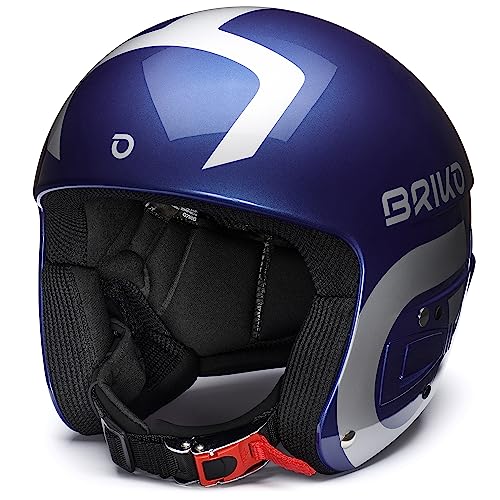 Briko (ZIOIO) Unisex-Erwachsene Vulcano FIS 6.8 EPP Helm, Shiny Metallic Blue, 56 von Briko