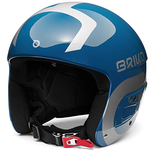Briko (ZIOIO) Vulcano FIS 6.8, Helmet Unisex Erwachsene, Shiny Blue-Silver, L von Briko