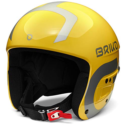 Briko (ZIOIO) Vulcano FIS 6.8, Helmet Unisex Erwachsene, Shiny Yellow-Silve, L von Briko