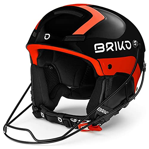 Briko (ZIOIO) Slalom Helmet, SH Black ORANGE Fluo, 60 von Briko