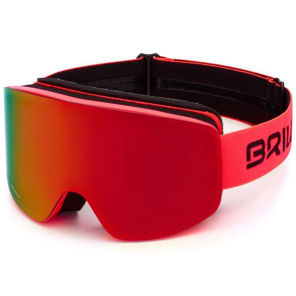 Briko Borealis Magnetic Ski Goggles Rot Orange Flam/CAT2 von Briko