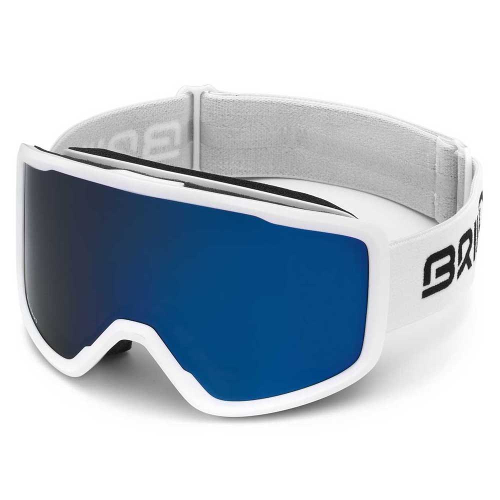 Briko Chamonix Mirror Ski Goggles Weiß Blue Mirror/CAT3 von Briko