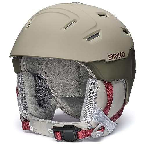 Briko Damen Helm Helmet, Matt Nomad Beige-Shiny Clay Creek Green-Tawny Port Plum, XL von Briko