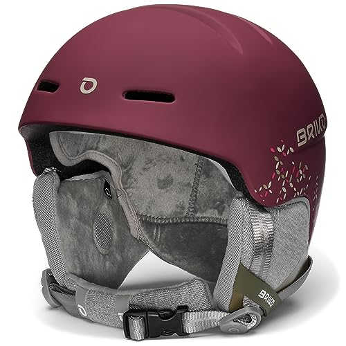 Briko Damen Helm Helmet, Matt Tawny Port Plum-Nomad Beige, L von Briko