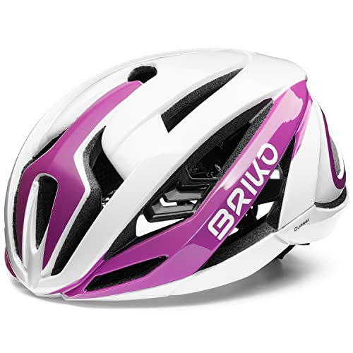 Briko Damen Quasar Helmet, Shiny White Plum, M von Briko