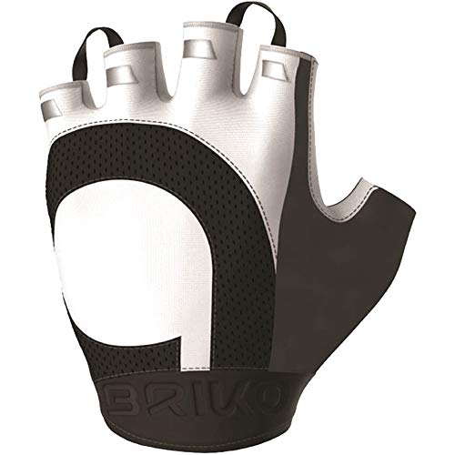 Briko New Corsa Glove Fahrradhandschuhe, Unisex, Erwachsene, Weiß, M von Briko