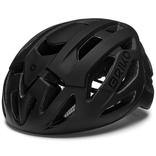 Briko Unisex – Erwachsene Blaze Helmet, Mattschwarz, L von Briko