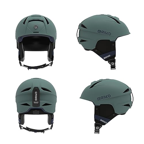 Briko Unisex – Erwachsene Helm Helmet, Matt Cuty Sark Green-Cloud Burst Blue, S von Briko