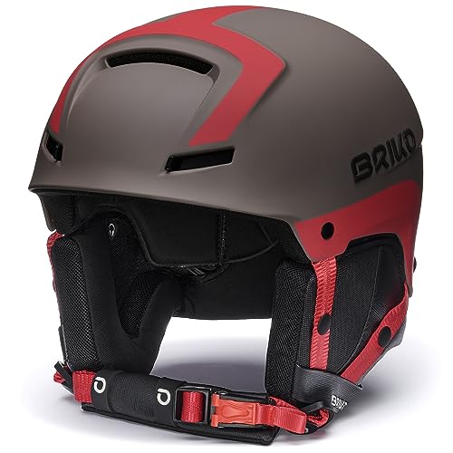 Briko Unisex – Erwachsene Helm Helmet, Matt Dorado Brown-Monza Red, S von Briko