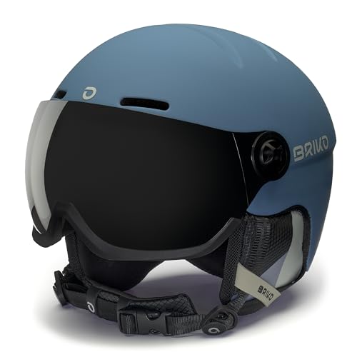 Briko Unisex – Erwachsene Helm Helmet, Matt Lynch Blue-Silver Sand, M von Briko