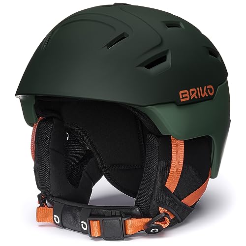Briko Unisex – Erwachsene Helm Helmet, Matt Timber Green-Cutty Sark Green-Pomegranate Orange, M/L von Briko