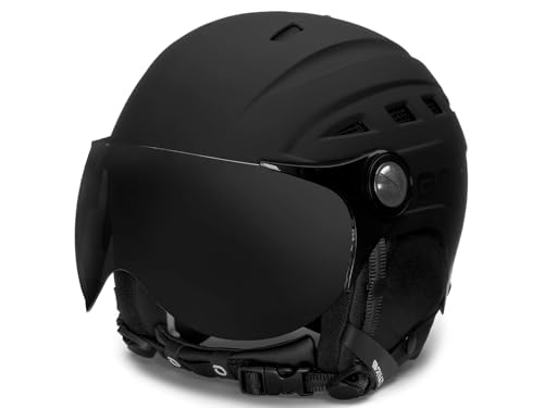 Briko Unisex – Erwachsene Helm Helmet, Matt Total Black, L von Briko