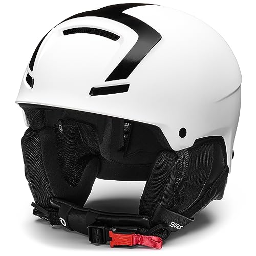 Briko Unisex – Erwachsene Helm Helmet, Matt Weiß-Schwarz, M/L von Briko