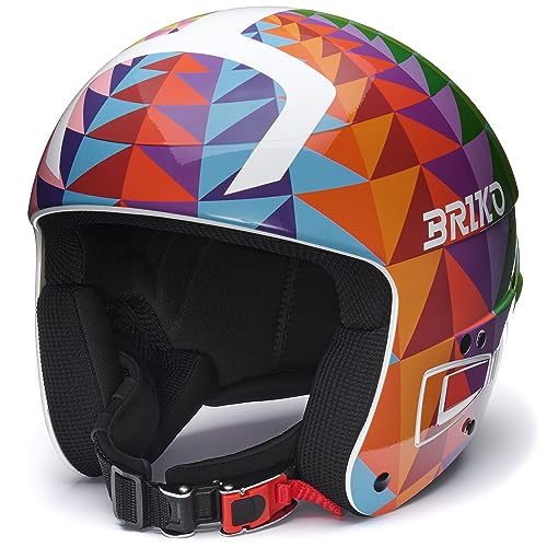 Briko Unisex – Erwachsene Helm Helmet, Shiny Black-White, L von Briko