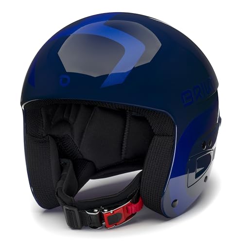 Briko Unisex – Erwachsene Helm Helmet, Shiny Downriver Blue-Metal Royal Blue, 52 von Briko