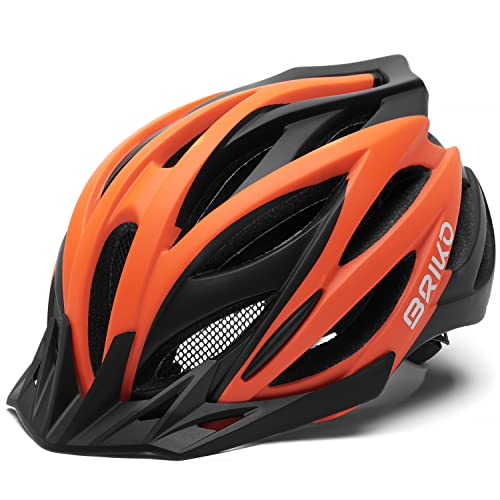 Briko Unisex – Erwachsene Morgan Helmet, Orange Fluo Black, M von Briko