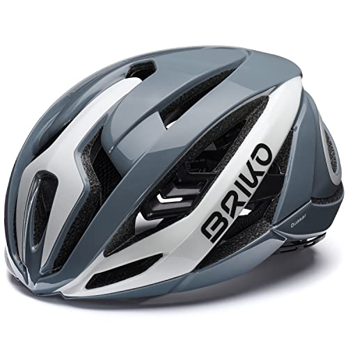 Briko Unisex – Erwachsene Quasar Helmet, Shiny Shuttle Grey, M von Briko