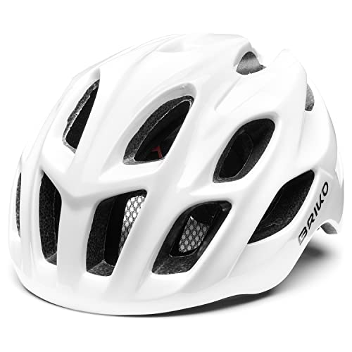 Briko Unisex – Erwachsene Teke Helmet, Shiny White, M von Briko