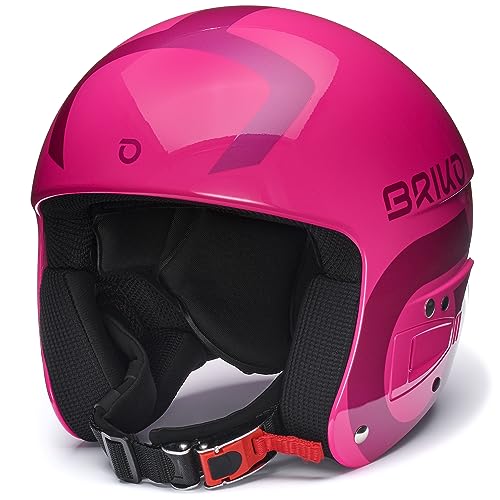 Briko Unisex Kinder Helm Helmet, Shiny Red Violet-Metallic Pink, XS von Briko