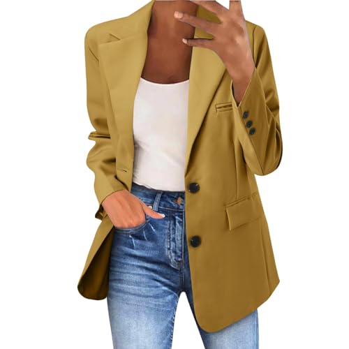 Blazer Große Größen Damen Business Cardigan Büro Anzugjacke Vintage Jacke Stilvoll Mantel E-Girl Blazermantel Elegant Strickjacke von Briskorry