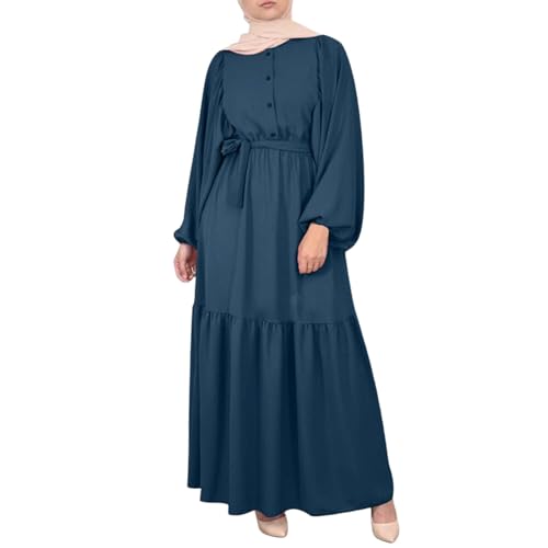Briskorry Frauen Gebetskleidung Damen Muslim Kleidung Islam Abaya Islamische Langarm Kleid Muslimisches Kleid Gebetskleid Für Ramadan für Ethnische, Hochzeit, Abend, Party von Briskorry