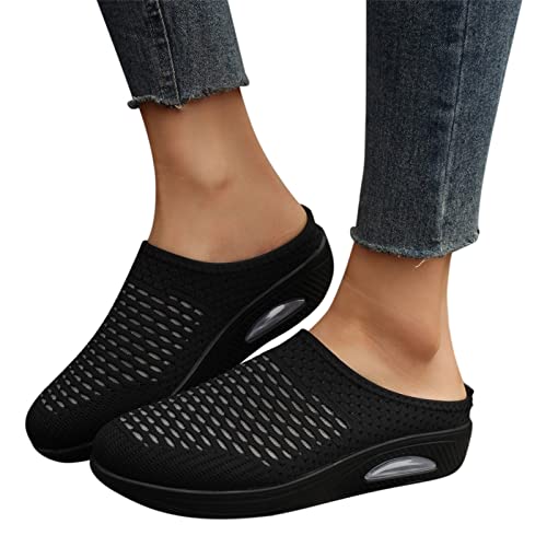 Briskorry Luftkissen-Wanderschuhe, orthop?dische Diabetiker-Wanderschuhe, orthop?dische Schuhe für Damen, atmungsaktiv, l?ssig, Luftkissen, Schlupfschuhe, Outdoor-Walking-Sneaker von Briskorry