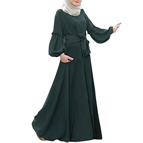 Muslimische Kleidung Frauen, Hijab Kleider, Langärmeliges Namaz Elbisesi Kadin Maxi Turkey Robe Blickdicht Volle Tesettür Giyim Lockeres Musselin Anzug Hijab Ramadan Hajj von Briskorry