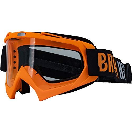 Broken Head MX-2 Goggle Orange - Motorrad-Brille Für Motocross, Enduro, Downhill, Offroad - Mit UV-Schutz von Broken Head