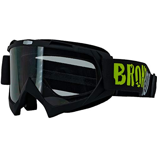 Broken Head MX-2 Goggle Schwarz - Motorrad-Brille Für Motocross, Enduro, Downhill, Offroad - Mit UV-Schutz von Broken Head