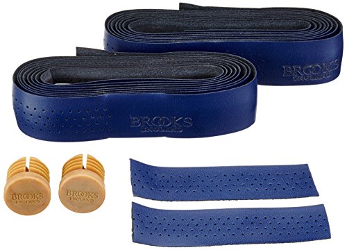 Brooks Leder Lenkerband (Farbe: royal blau) von Brooks England
