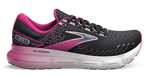 brooks glycerin 20 laufschuhe schwarz rosa damen von Brooks Running