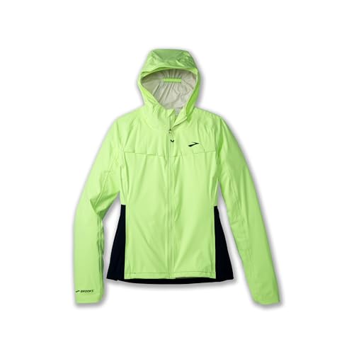 BROOKS 221608751 High Point Waterproof Jacket Jacket Damen Lime/Navy Größe 40 von Brooks