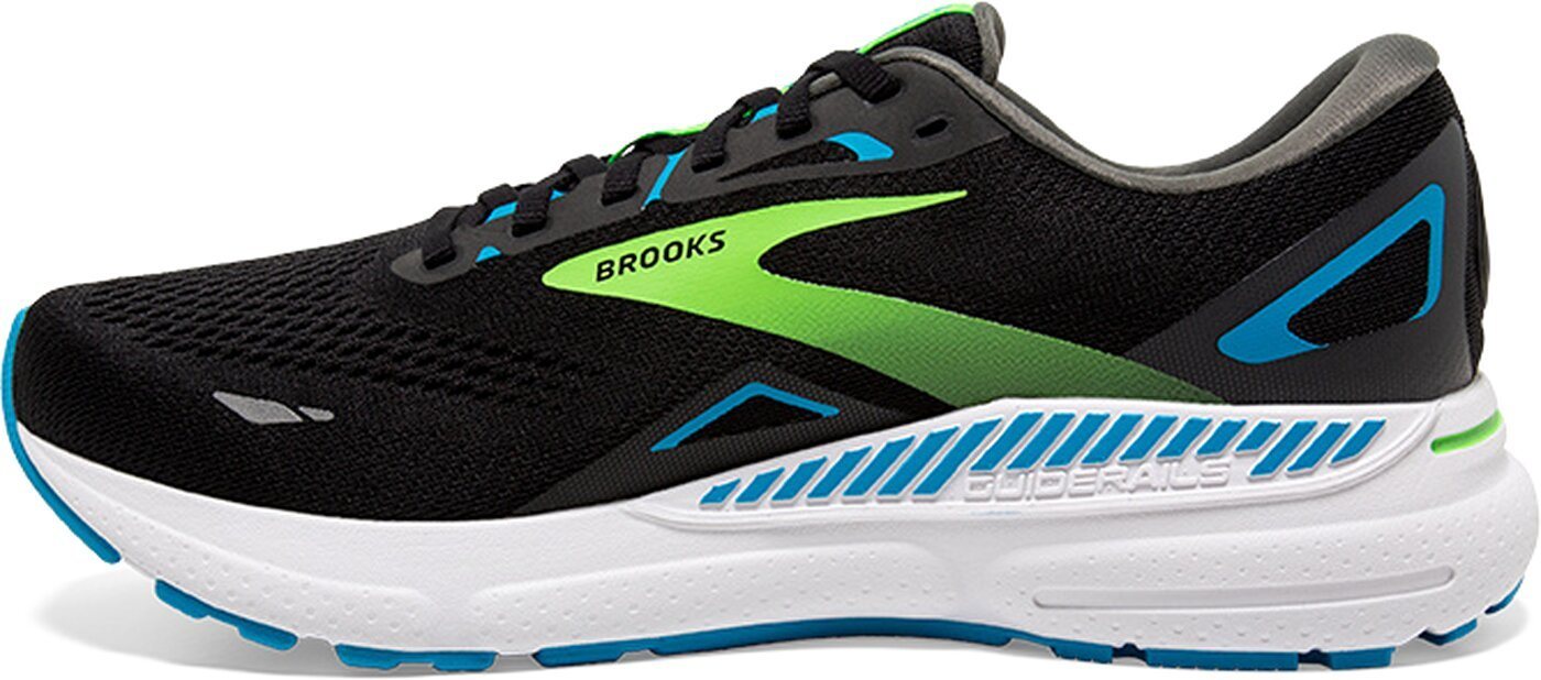 Brooks Adrenaline GTS 23 Brooks Herren Laufschuh Black/Hawaiian Ocean/Green Langlaufschuhe von Brooks