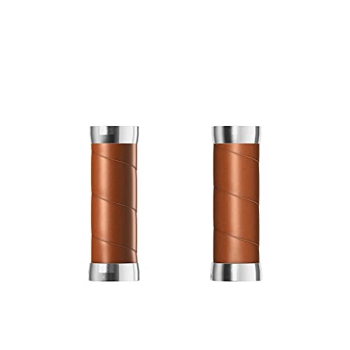 Brooks Art: Uni Slender Ledergriffe (100 + 100 mm) – Honey – New22 Griff, Bronze, Standard von Hiplok
