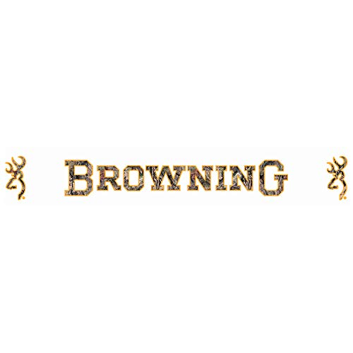 Browning Windschutzscheiben-Aufkleber, Weiß, 96,5 x 10,2 cm von Browning