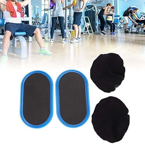 Brrnoo Gliding Disc, Gliding Discs Core Sliders Reibungsloser Einsatz für Bauchübungen, Stärkung von Core, Gesäßmuskeln, Bauchmuskeln, Ganzkörperkoordination Große Kontaktfläche Gleitpad(Blau) von Brrnoo