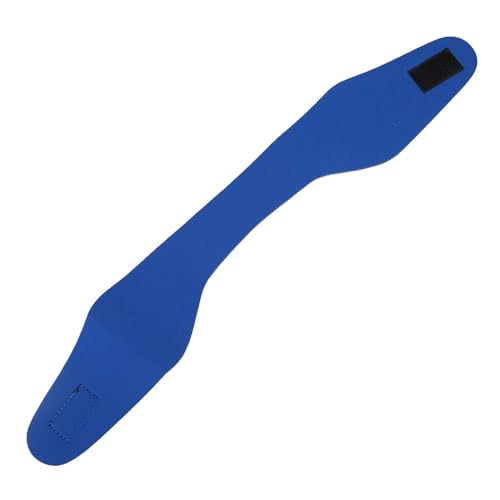 Brrnoo Schwimmstirnband, Erwachsene Kinder Schwimmstirnband Verstellbares Schwimmgehörschutzband Neopren-Haarband(Blau L) von Brrnoo