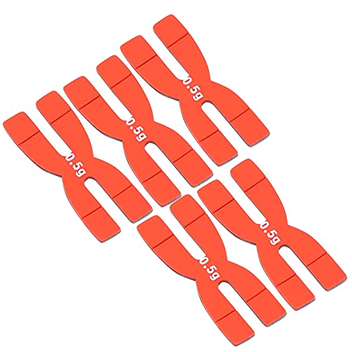 Brrnoo Tennisschläger Gewichtsausgleichsstreifen, 5 Stück Schlägergewichtete Stange für Sporttraining(rot) von Brrnoo