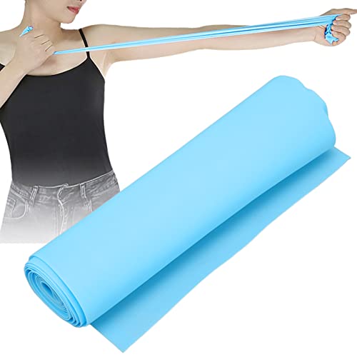 Widerstandsübungsband 1,5m, Elastisches Übungsband Lang Home Gym Hautfreundliche Übungsbänder Fitnessbänder für Pilates, Yoga, Reha, Stretching, Krafttraining Blau von Brrnoo