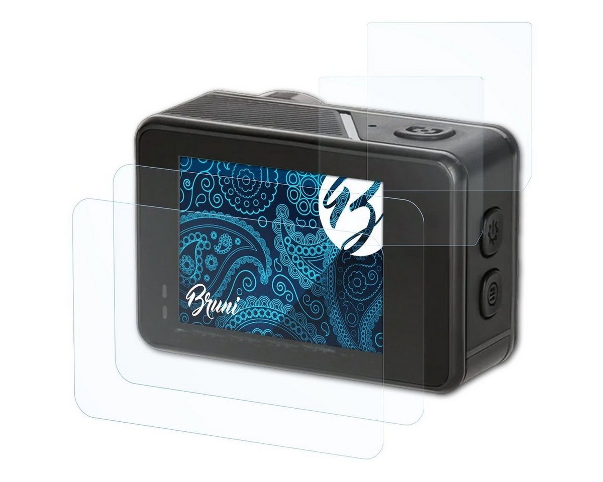 Bruni Schutzfolie für Rollei Actioncam 11S Plus, (2er Set), praktisch unsichtbar von Bruni