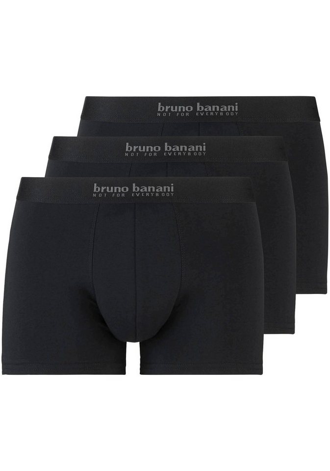 Bruno Banani Boxershorts Short 3Pack Energy Cotton (Packung, 3er-Pack) mit Schriftzug am Bund von Bruno Banani