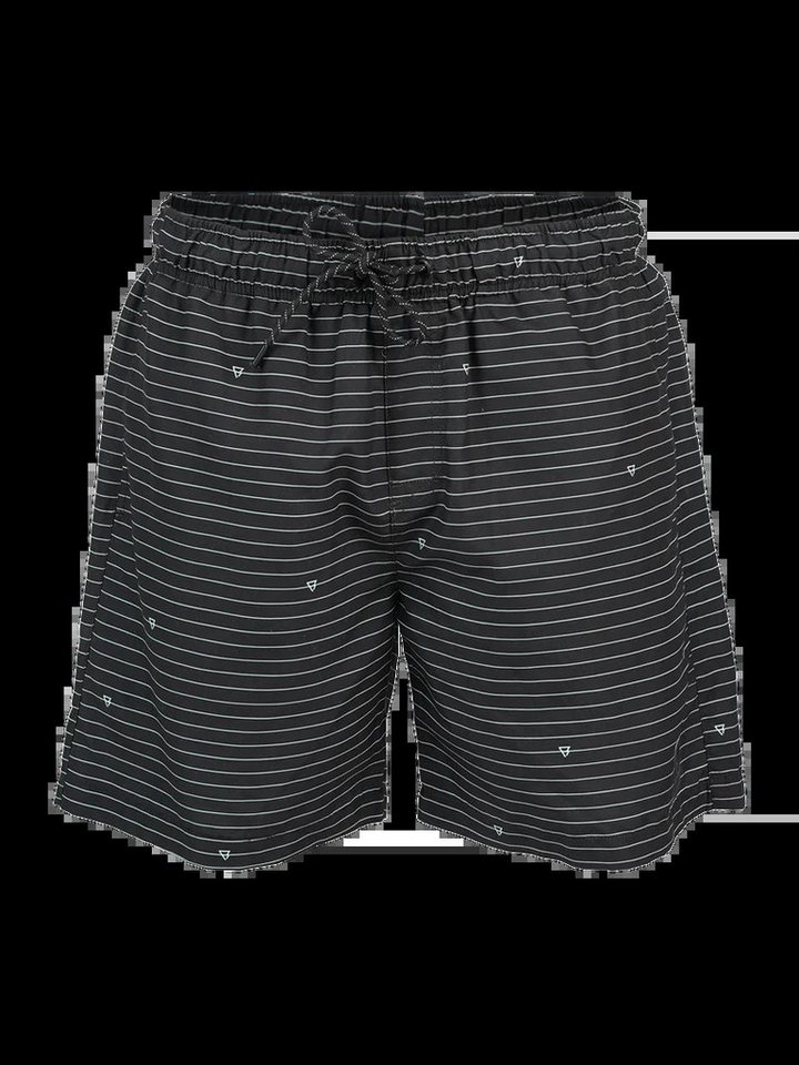 Brunotti Badeshorts Cruneco-Stripe Men Swim Shorts BLACK von Brunotti