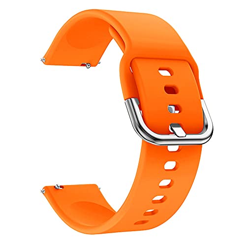 Kompatibel mit Amazfit gts 2 Mini Armband Silikon Sport Ersatzarmband für Amazfit gts 2 Mini Edelstahl Schließe Einstellbar Weiches Sportarmband für Amazfit gts 2 Mini (Orange,gts 2 Mini) von BrynnShop