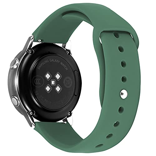 Kompatibel mit Huawei Watch GT2 Armband 42mm Silikon Sportarmband für Damen Herren, Ersatzarmband Weiches Einstellbar 20mm Uhrenarmband für Huawei Watch GT2 42mm (Olivgrün,20mm) von BrynnShop