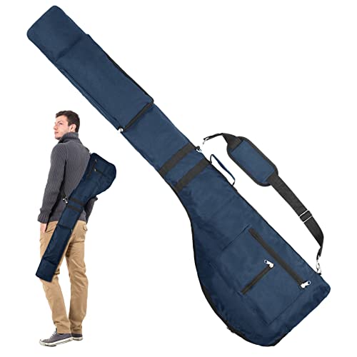 Brynnl Golf-Reisetasche Mini 49'' Sunday Golf Bag Faltbare Golfschlägertasche für bis zu 10 Golfschläger mit Gurt Leichter Transport zur Driving Range, Blau von Brynnl