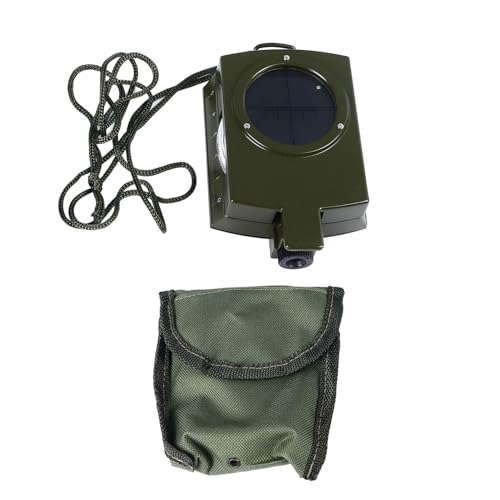 Kompass, Wanderkompass mit Sichtneigungsmesser, multifunktionaler Kartenkompass, wasserdichter Navigationskompass mit Hüfttasche für Outdoor-Überleben, Wandern, Camping von Buachois